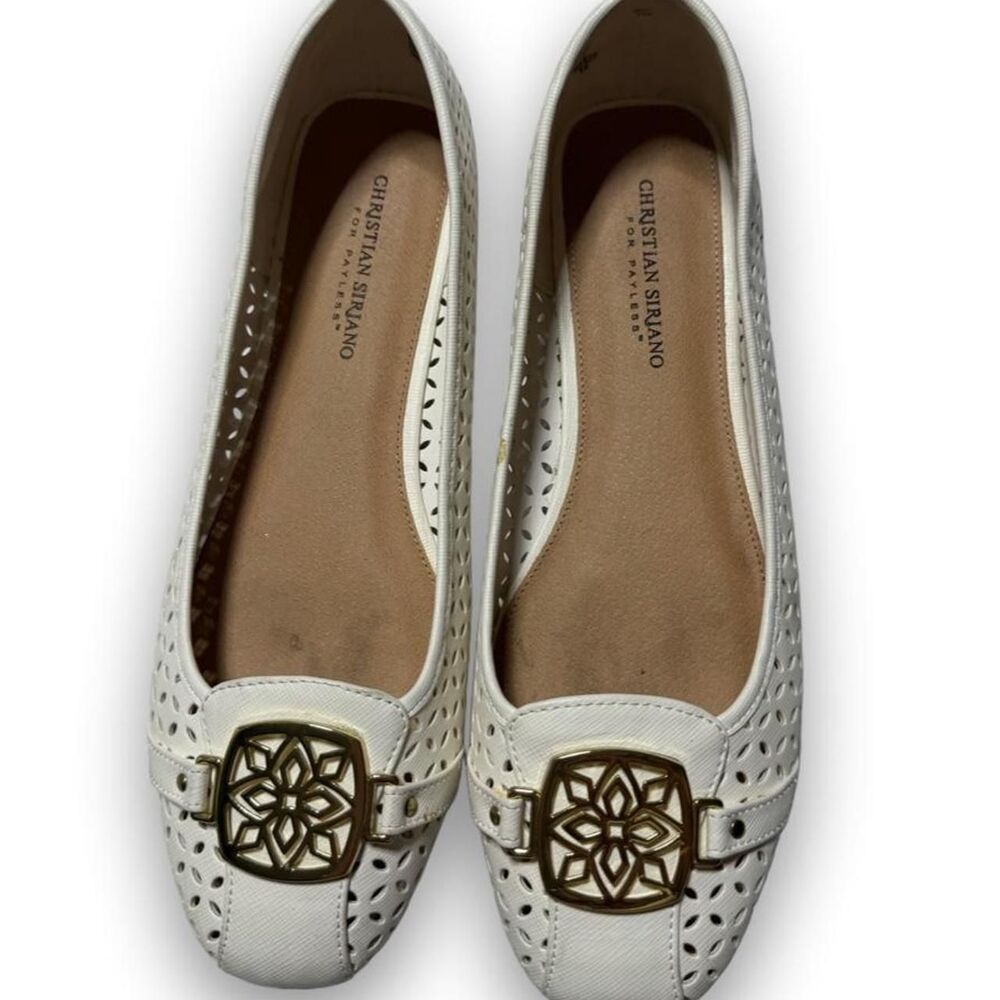 Christian-siriano Women's White and Cream Ballet-shoes